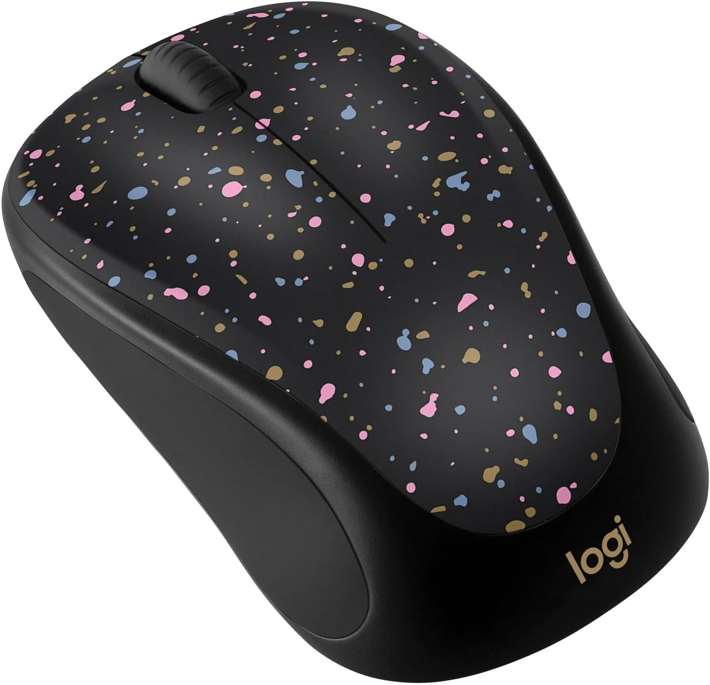 Logitech Wireless Mouse with Speckled Design - Perfect for Travel