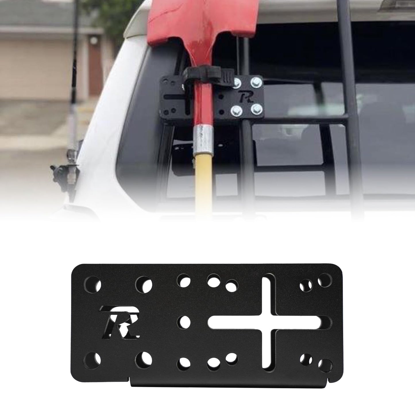 Rago Fabrication Accessory Mount for Gobi Ladders | Mount Accessories Such as Shovels, Water Systems, and Fluid Tanks | Compatible with Quick Fists and Rotopax | Made in The USA
