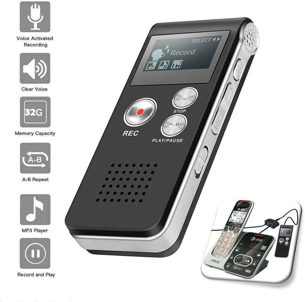 TEAMWILL 1PC 32GB Paranormal Ghost Hunting Equipment Digital EVP Voice Activated Recorder USB