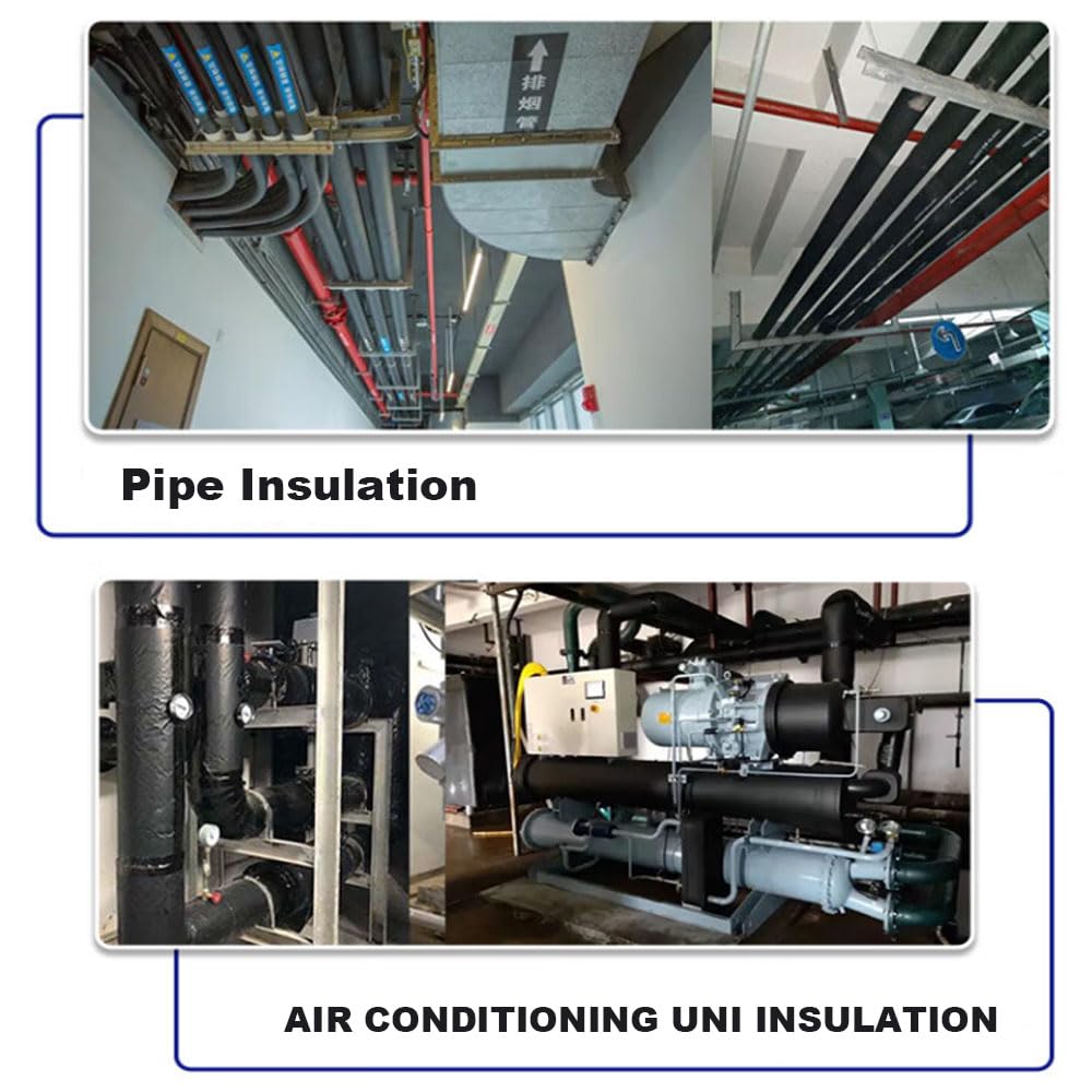 Pipe Insulation Foam Tube 1 inch,Foam Tubing1 for Pipeline,Guitar Rack , Utensils,and Roof Rack, etc (1" ID X 1-23/32"OD-6Ft)