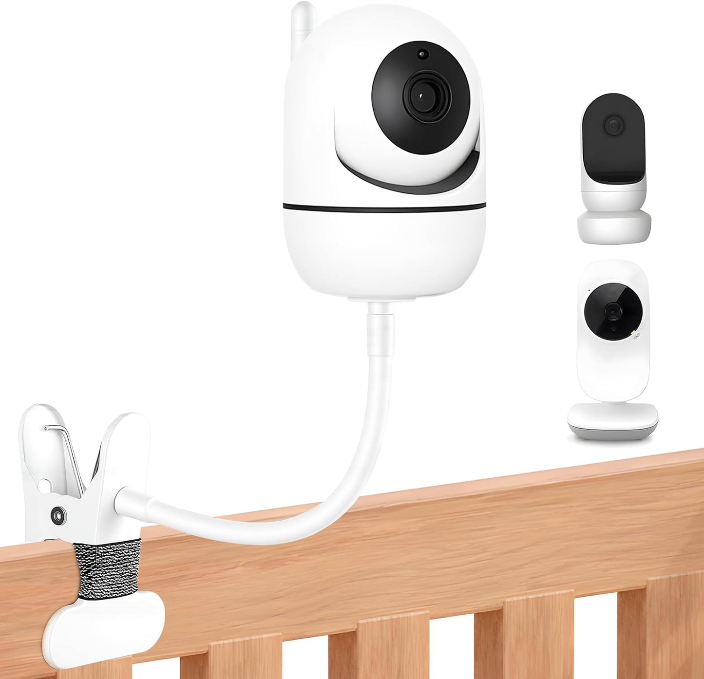 Mirexion Flexible Baby Monitor Clip Mount: Compatible with HelloBaby/VTech/Owlet Baby Monitor, Baby Camera Holder