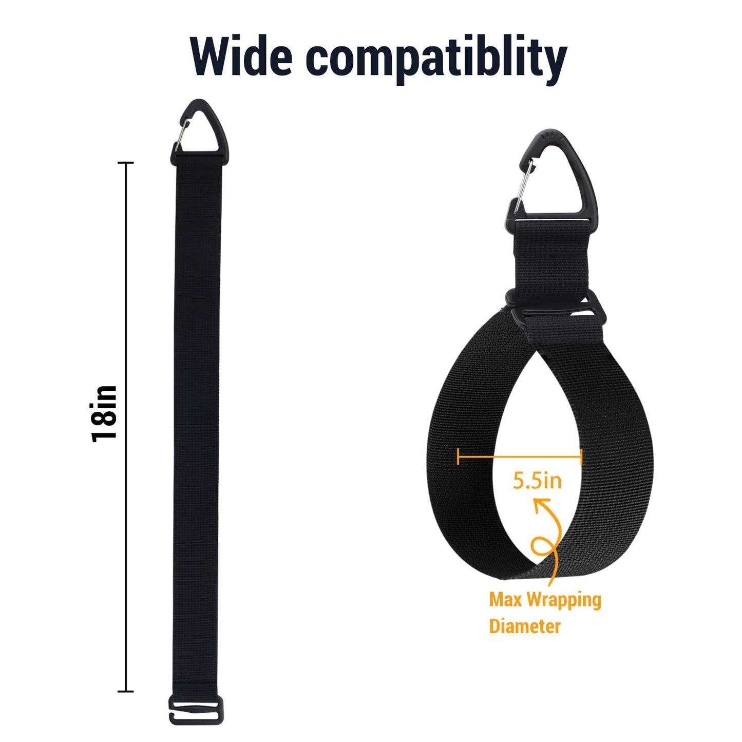 Easy Hang Extension Cord Holder Organizer, Tightened by Gravity, Heavy Duty Storage Straps,Perfect for Garage Organization (4L)