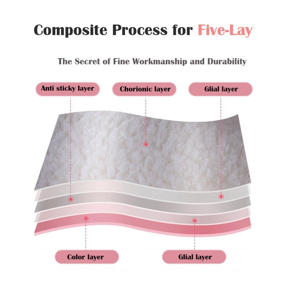 2 PAIRS Household Gloves Latex Free Cleaning Gloves with Soft Lining Long Cuff 15" & Grip, Medum, Pink/Blue