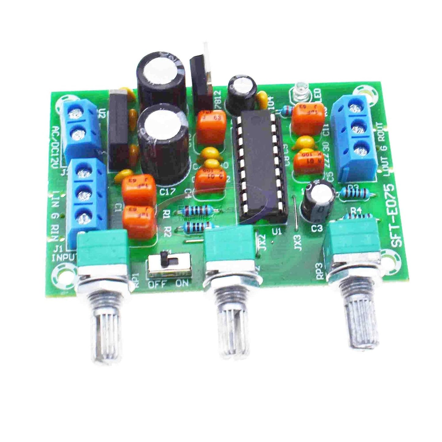 Reland Sun XR1075 12V Digital Audio Processor Amplifier Preamp Prepositive Board Preamplifier Module