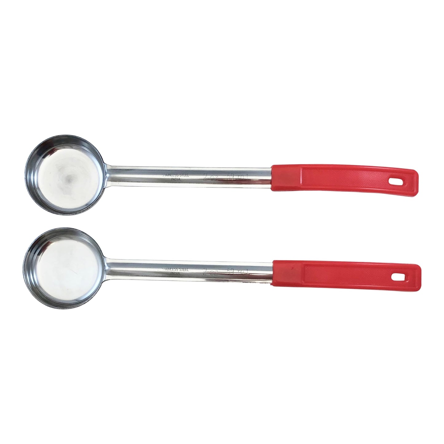 Habanerofire 2 Ounce Solid Stainless Steel Portion Control Ladle Spoon for Measuring and Serving; Commercial Grade Serving Scoops [Pack of 2]