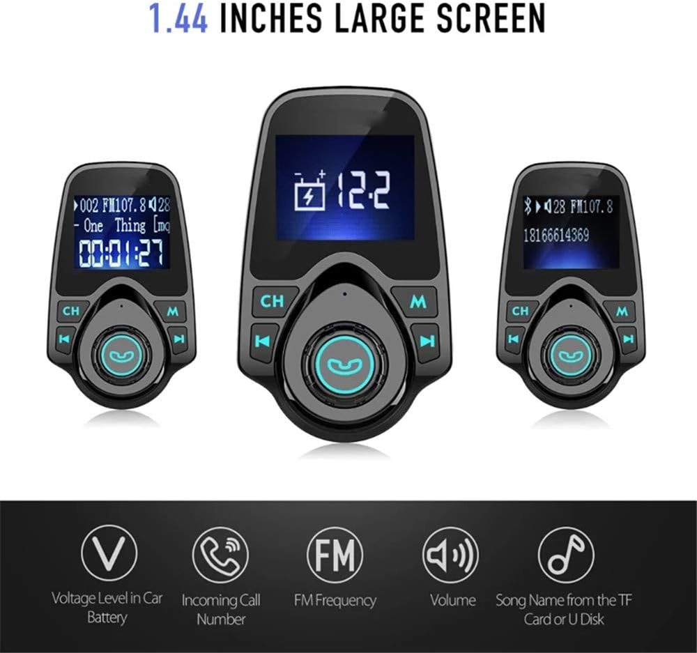 Soufyuane T11 MP3 Wireless Bluetooth FM Transmitter Handsfree Car Kit Player Wireless Bluetooth Adapter with Dual USB