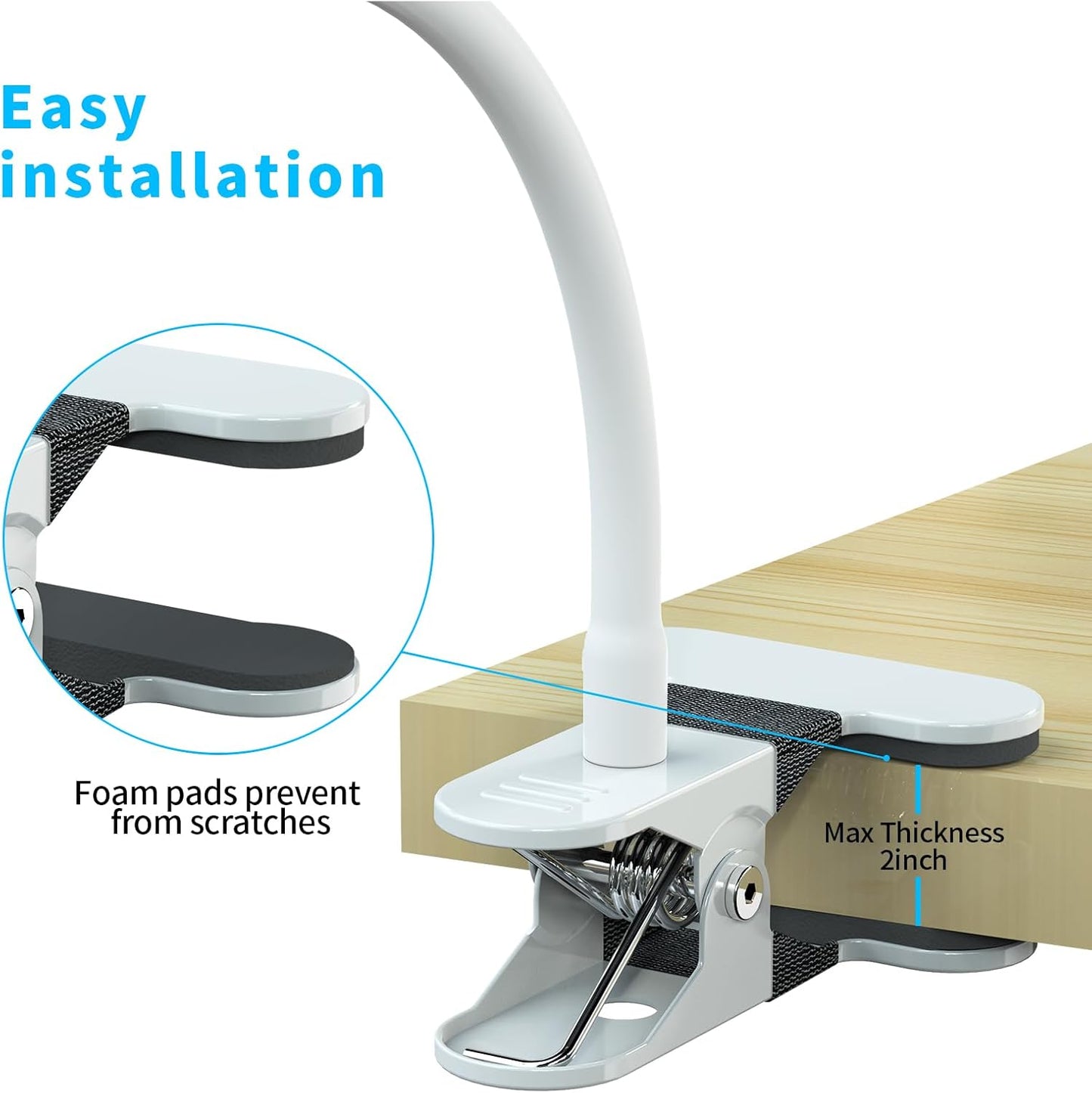 Mirexion Flexible Baby Monitor Clip Mount: Compatible with HelloBaby/VTech/Owlet Baby Monitor, Baby Camera Holder