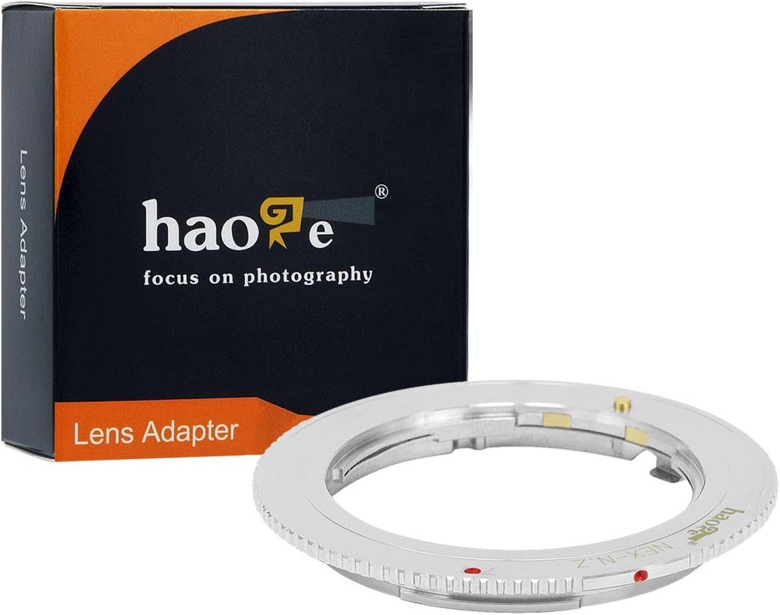 Z7II Z6ii Z6 Z7 Z50 Haoge Manual Lens Mount Adapter for Sony E Mount Lens to Nikon Z Mount Mirrorless Camera Such as