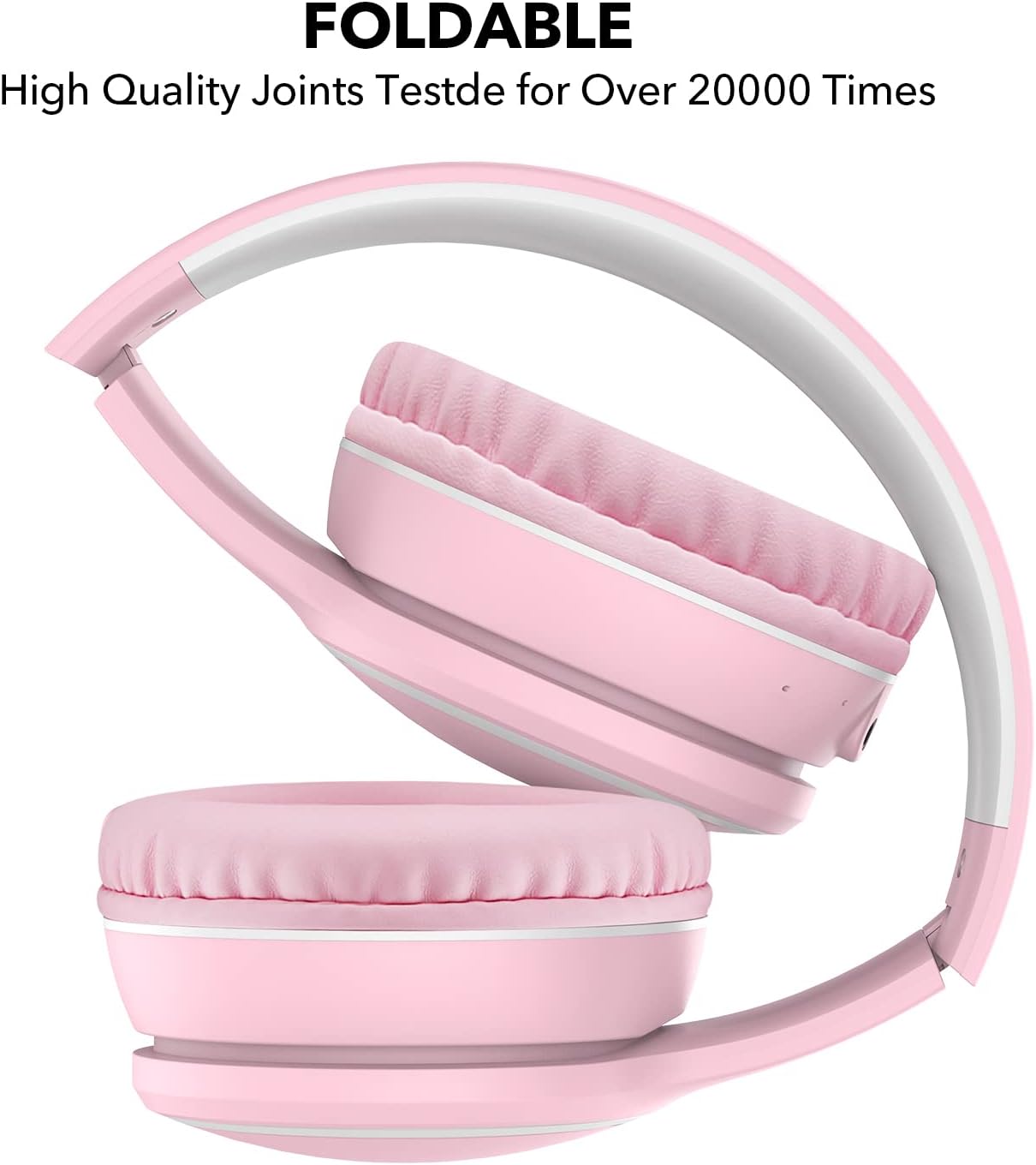 B10 Headset 50H 5.3 RORSOU Wireless Over-Ear Headphones, Lightweight Folding Stereo Bass Bluetooth with Mic, Playtime