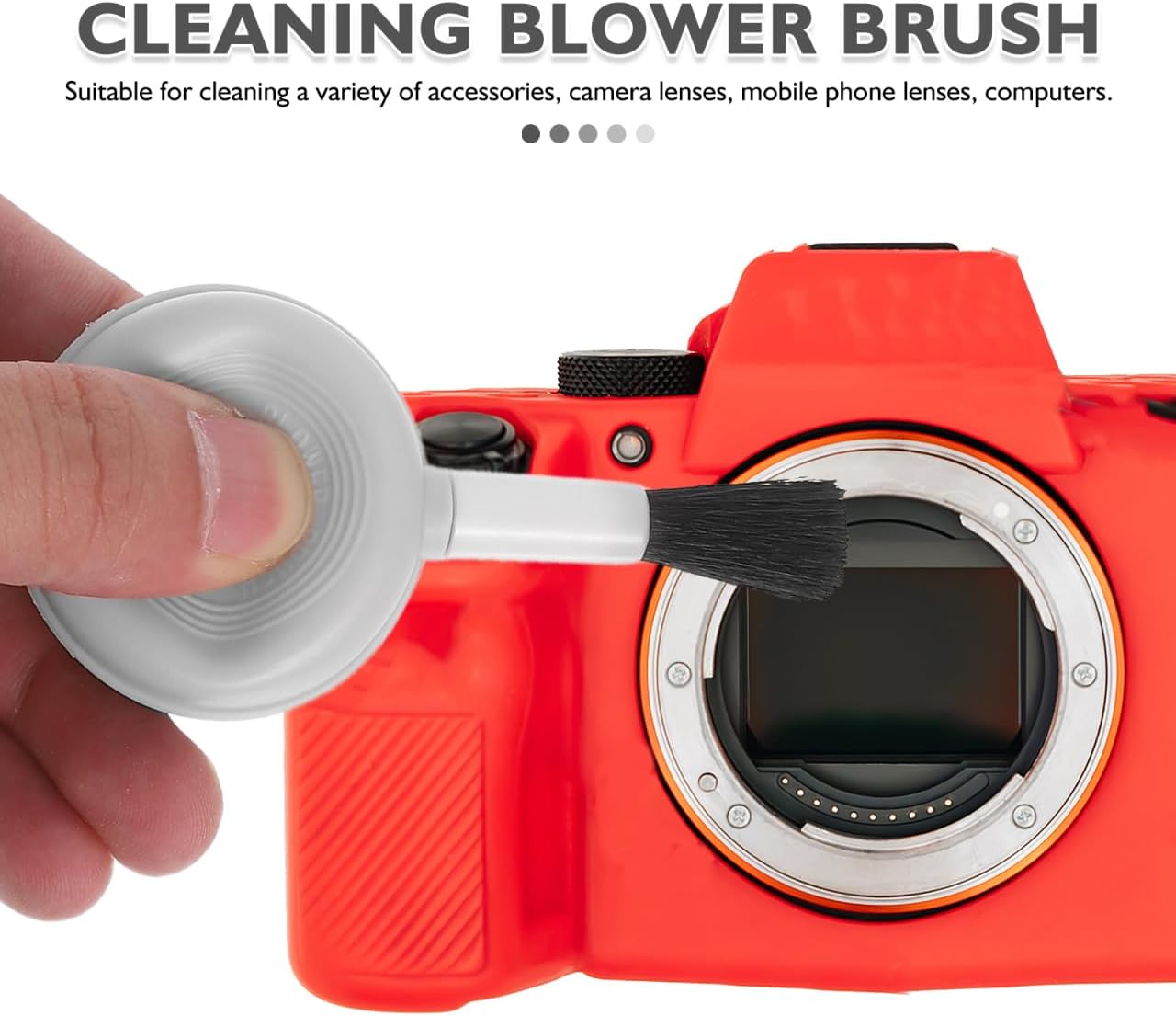 DIYEAH Set Cleaning Brush - Lens Air Blower and Dust Remover for DSLR Cameras Mobile Phones and Electronics