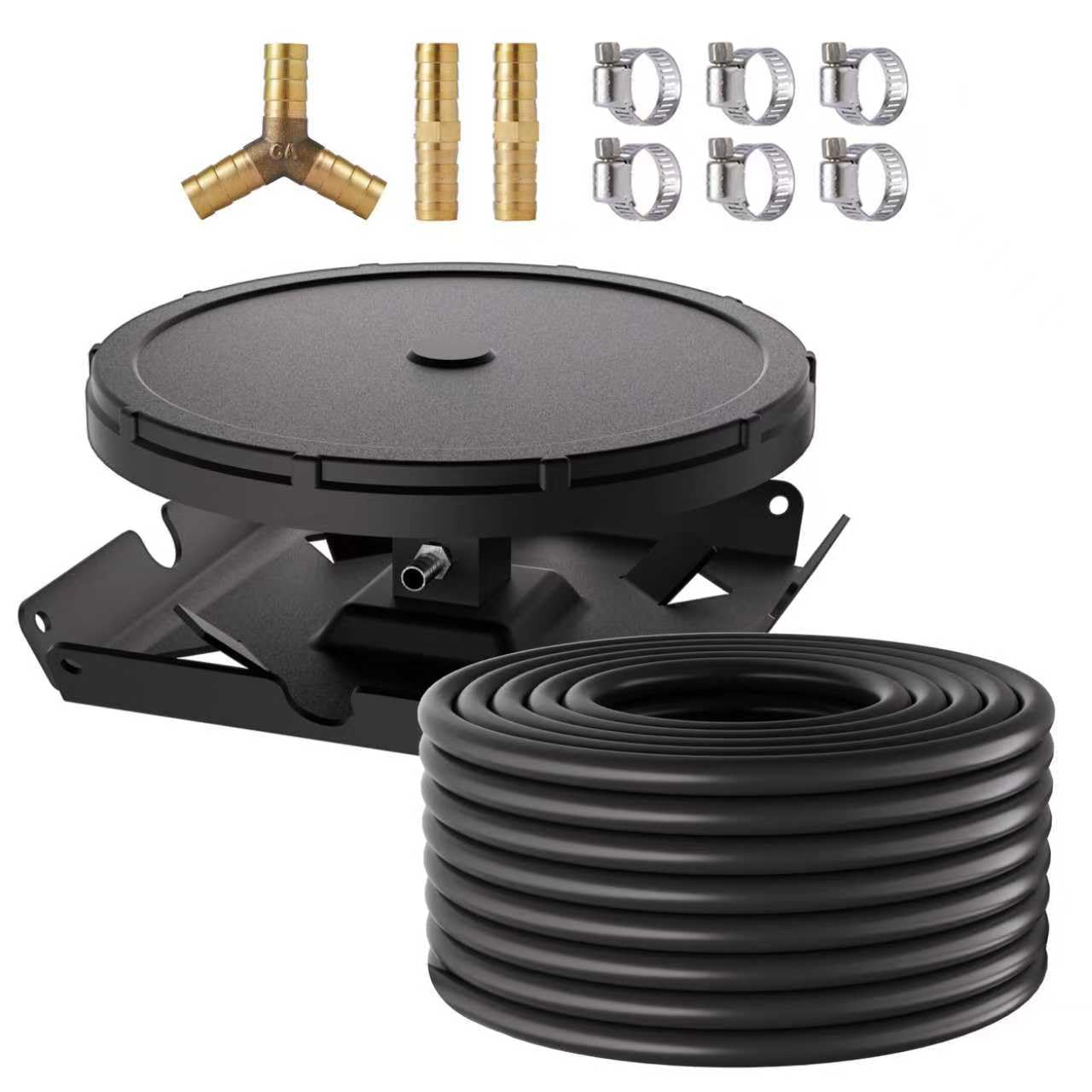 HQUA PAS20AL+PAS20AD Pond & Lake Aeration Accessories 100'of Weighted Tubing + Membrane Diffusers