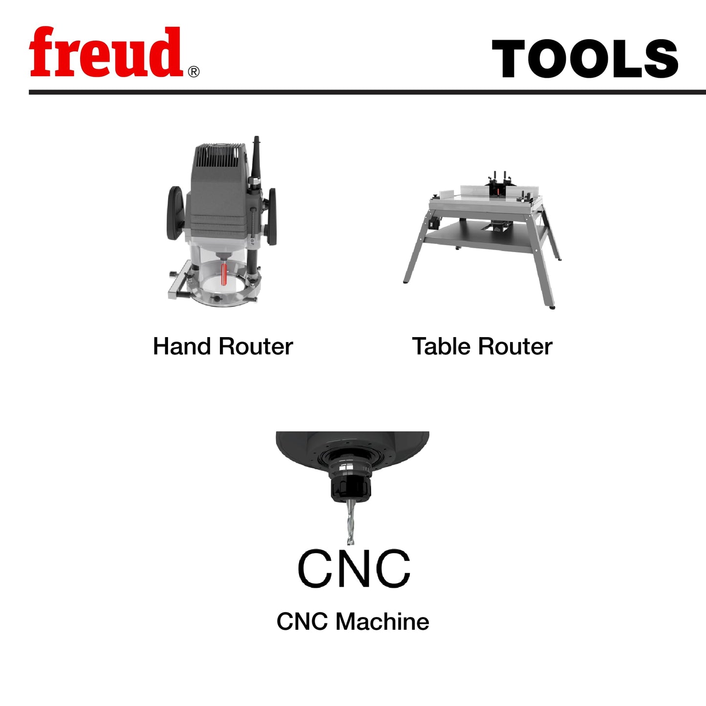 Freud 91-108: 9 Piece Basic Bit Set (1/2" Shank)