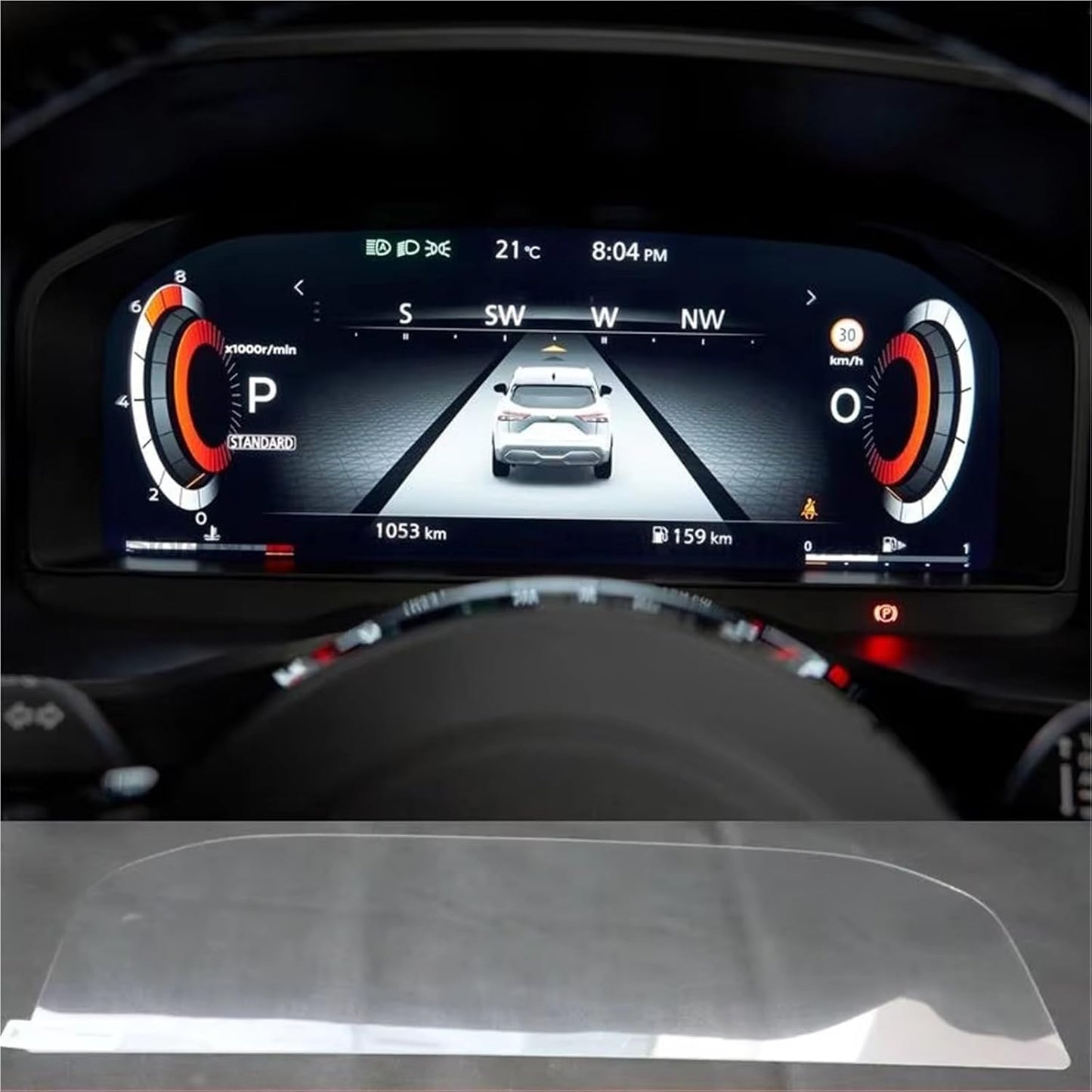 WIJMCTHC 2023 8 Inch Car modification Compatible With Nissan Z Car Protective Tempered Glass Infotainment Car Gps Radio