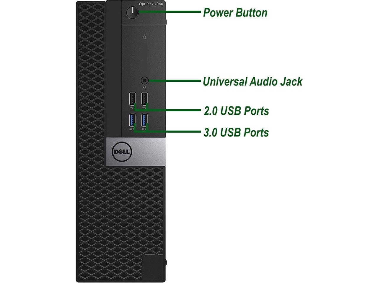 Dell OptiPlex 7040 Desktop Computer PC, Intel Core i7-6700 Processor up to 4.0 GHz, 32GB DDR4 RAM, 512GB M.2 NVMe SSD, Built-in Wi-Fi, Bluetooth, Windows 11 Pro - (Renewed)