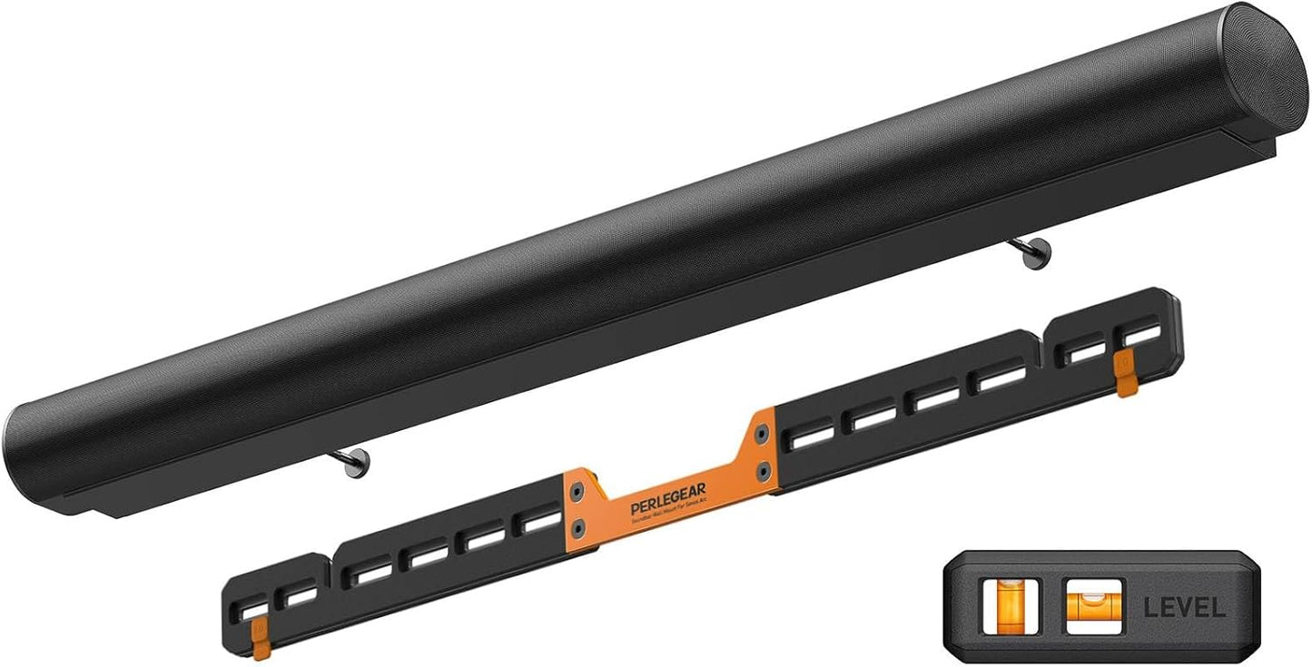 Perlegear Soundbar Wall Mount - Compatible with Sonos Arc & Ultra | Hidden Design, Sturdy Steel Structure