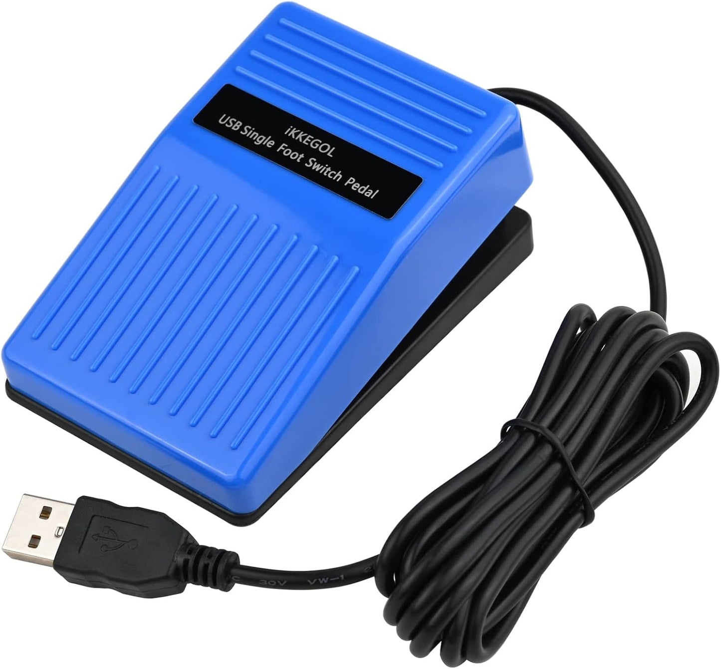 2023 Programmable iKKEGOL Upgraded Digital Optical USB Foot Pedal, USB Single Foot Switch Game Control, One Key