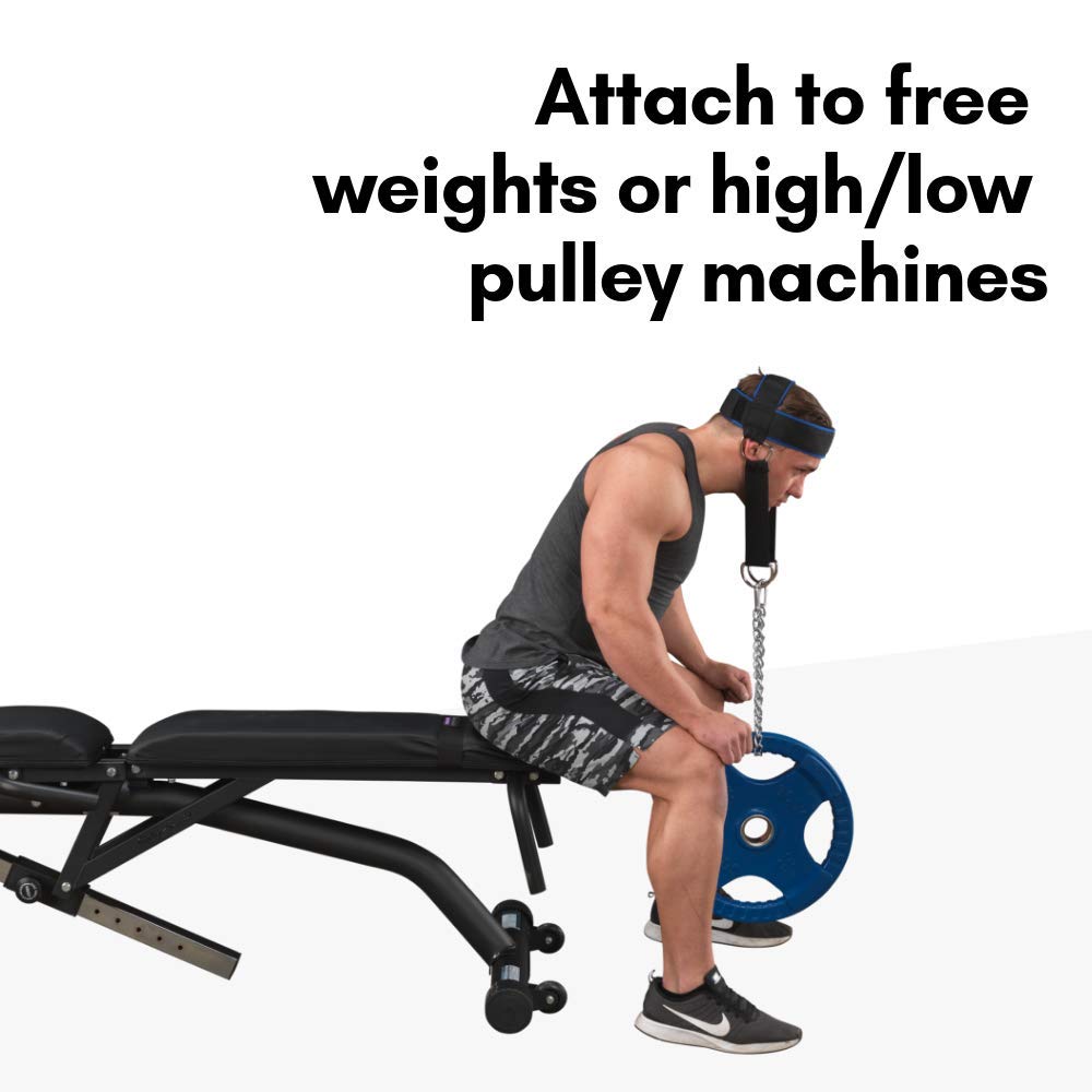 Body-Solid Nylon Head Harness - Neck Workout Equipment for Strength Training, Neck Exercise and Weight Lifting, Black
