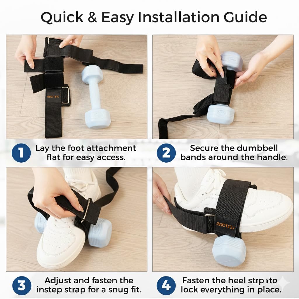 2pcs Monkey Foot Dumbbell Attachment For Glute Kickback Women's Leg Exercise Workouts At Home Adjustable Ankle Gym Strap Foot Weights Lifting Attachments Equipment For Men Hamstring Curls