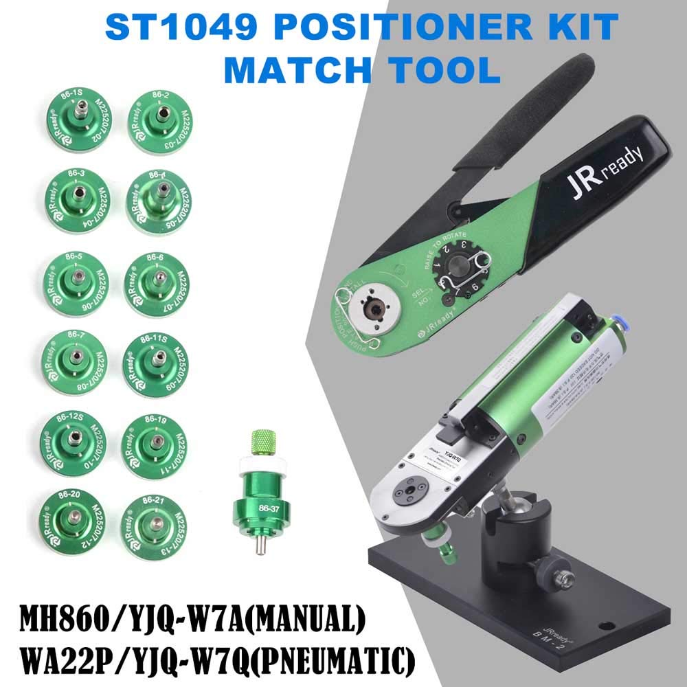 JRready M22520 7 Series ST1049 crimping tool KIT YJQ-W7A M22520 7 01 hand crimping tool with 86 series positioner and G145 for 16 to 28 awg Pin Terminal Contacts