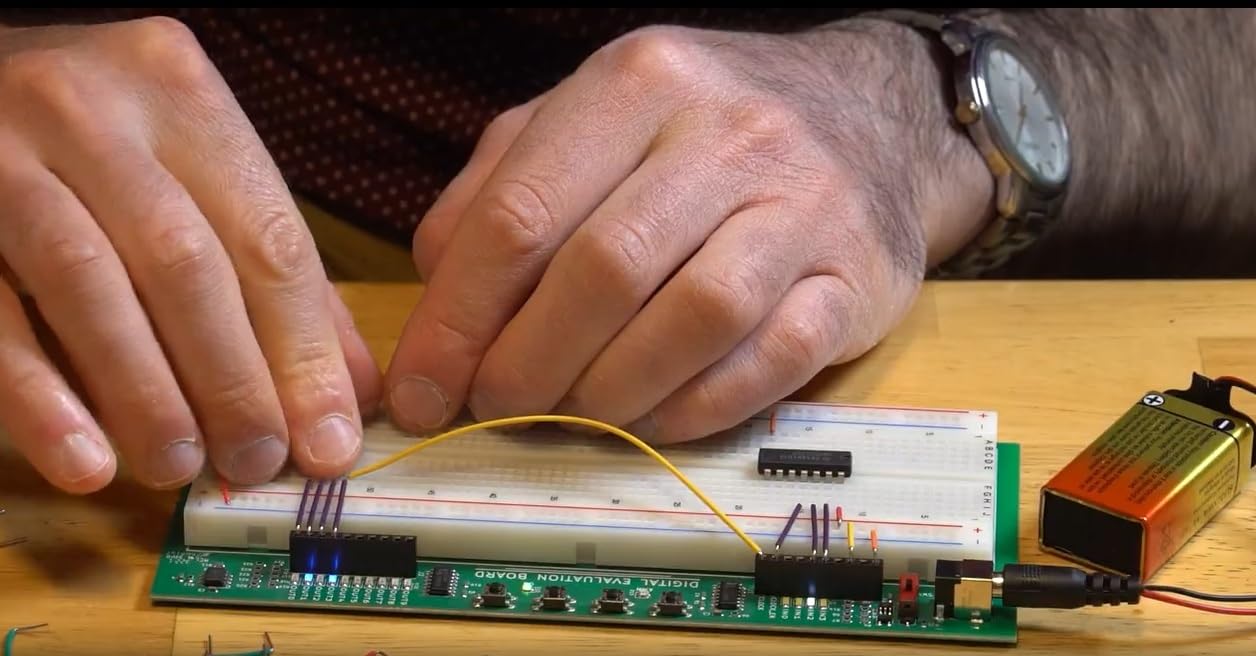 Digital Evaluation Board DEB Plus, Solderless Expandable Circuit Prototyping for Electrical Engineering Students, 20 IC Logic Chips, 140-Piece Wiring Set, Hands-On STEM College Prep Learning System