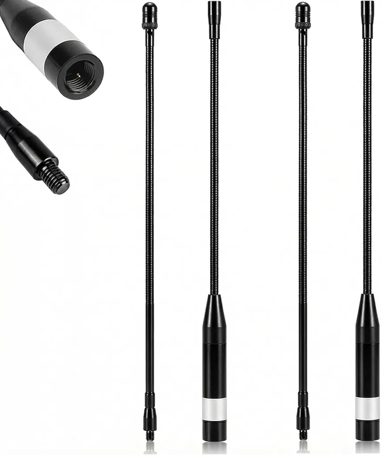 Meshnology 915MHz 10dBi 40cm V3 V4 32 (2PCS,Black) Meshtastic LoRa Antenna High Gain, Long Range SMA Male Omni Whip