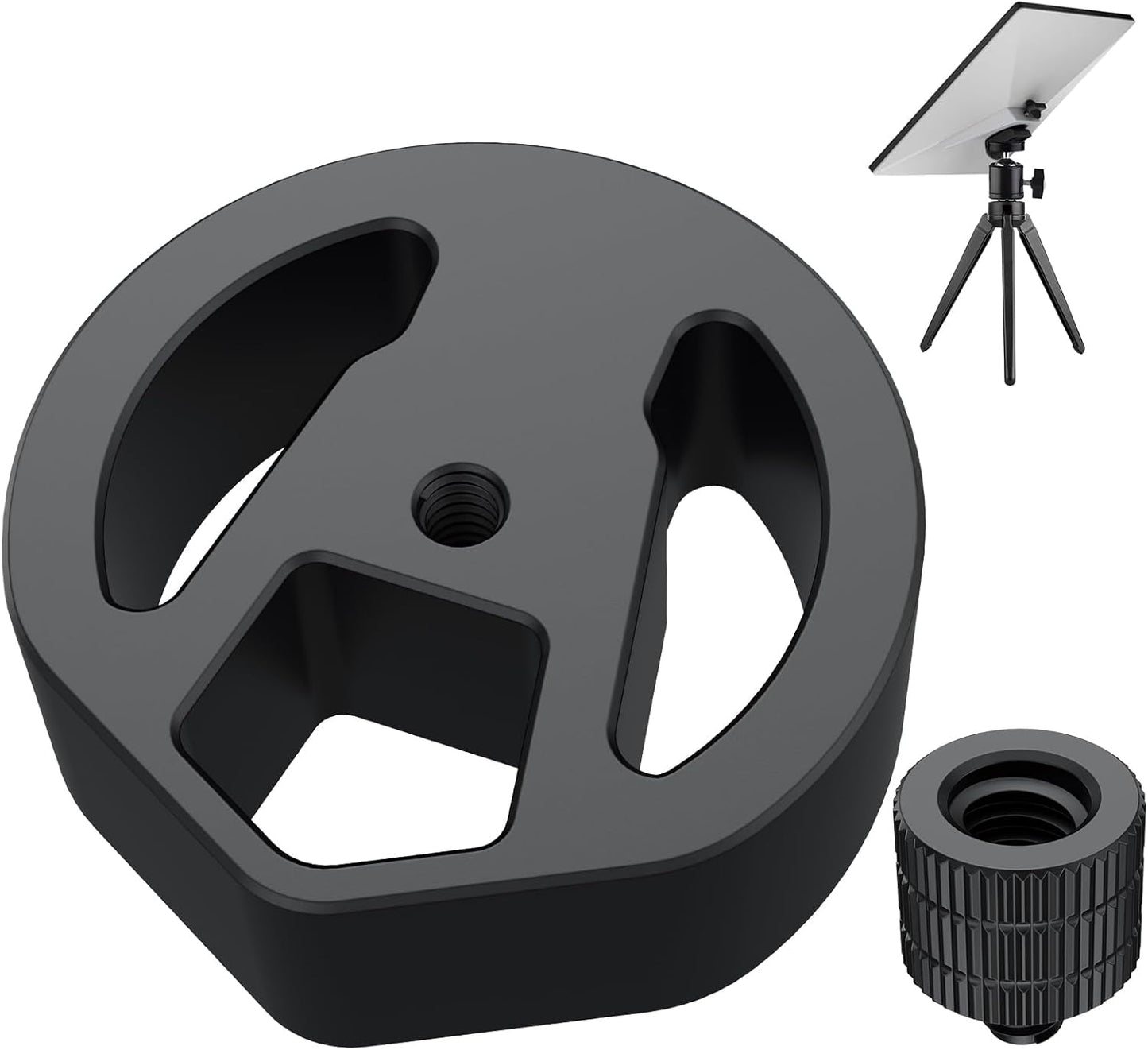 CAMWAY 1/4"-20 3/8"-16 Star-Link Mini Tripod Adapter - Aluminum Alloy Tripod Adapter and Threads, Star-Link Mini