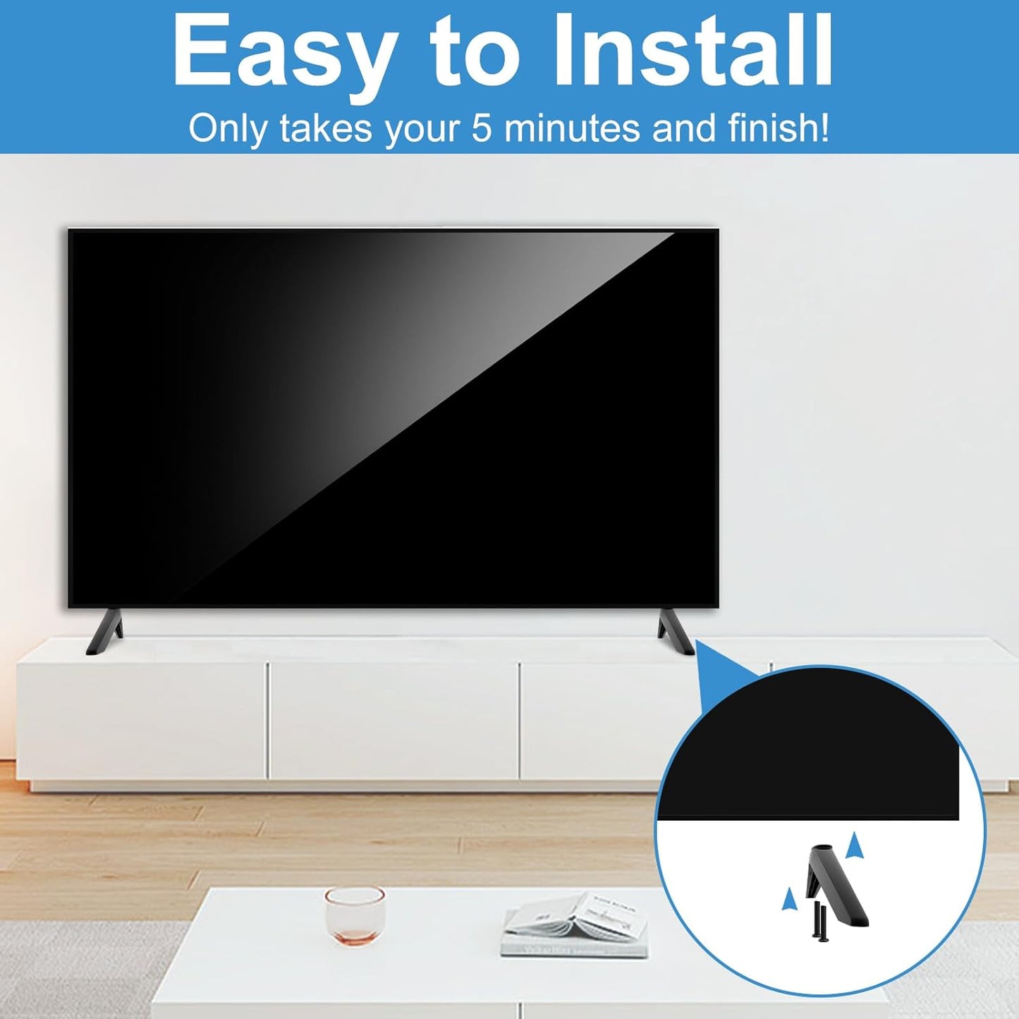 Yaotieci 32" 40" 43" 49" 50" 55" 65" 32S359 32S355 40S355 43S455 50S525 55S435 65S455, (Upgraded Version) TV Legs