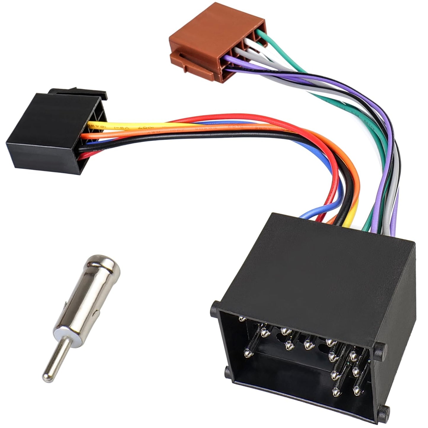 E30 E32 E36 E39 E38 E46 Z3,Aftermarket 17PIN ISO Radio Wiring Harness Adapter Compatible with BMW Stereo Wire Harness