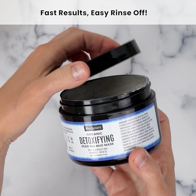 Organic Detoxifying Dead Sea Mud Mask A Whipped Mineral Clay A Evening Primrose Jojoba Rosehip and Flaxseed Oils A Chamomile Green Tea A Hydrating Facial Mask A Smooth Glowing Skin A 8 oz