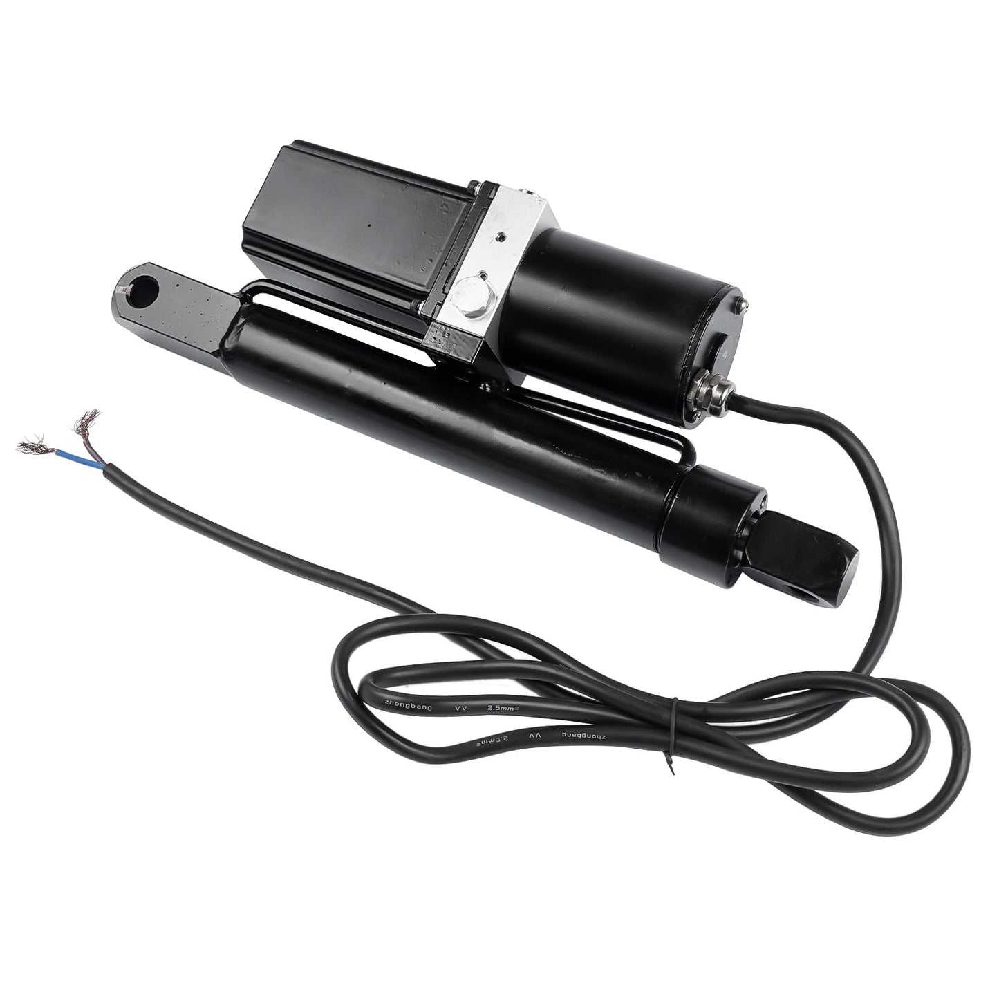 DC 12V 10'' Hydraulic Motor Heavy Duty Electric Linear Actuator 2300LBS Compatible with Dump Trailers, Lift Tables, Solar Tracking System, Wheelchair Lift 10500N/1050KG Hydraulic Power Unit Vahaha