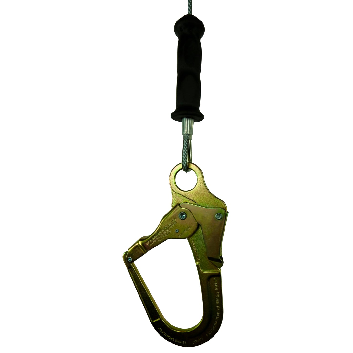 Malta Dynamics Edgehog Leading Edge 10 ft. Self-Retracting Lifeline (SRL) with Snap Hook | Galvanized Steel Cable Lifeline | ANSI Z359.14-2021 | 310 lb. Capacity (Dual Leading Edge 10' W/Rebar Hook)