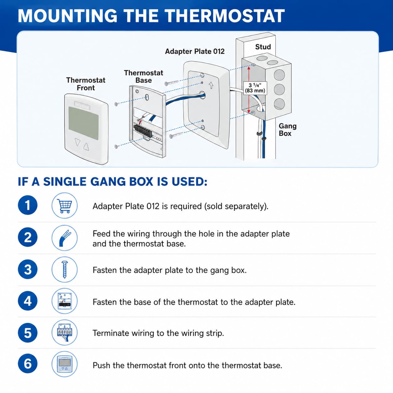 Tekmar 519 519 Radiant Thermostat (One Stage