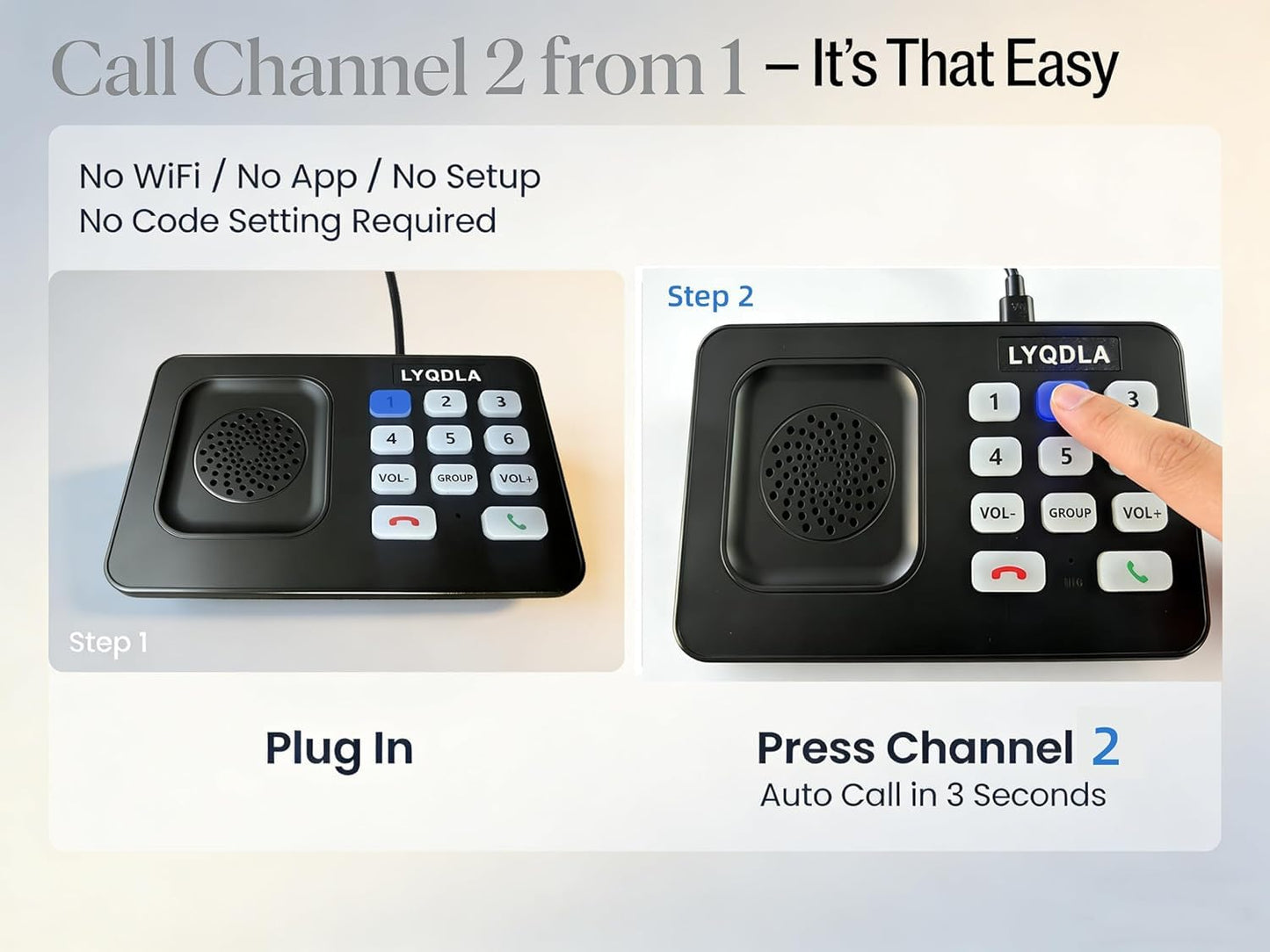Intercoms Wireless for Home, Office, Elderly Care, Two-Way Wireless Intercom System, Clear Sound Intercom with 1400 Feet Range, Easy to Use, 8 Volume Adjustment, Auto-Answer, Silent Mode(4 pack,black)