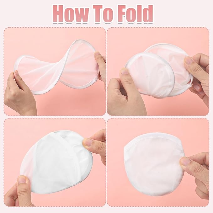 Gejoy Foldable Flying Disc Fans Bulk with Bags 9.8 Inch DIY Sublimation Handheld Cooling Fan Beach Flying Disc for Summer Outdoor Games Activities Birthday Wedding Party Favors