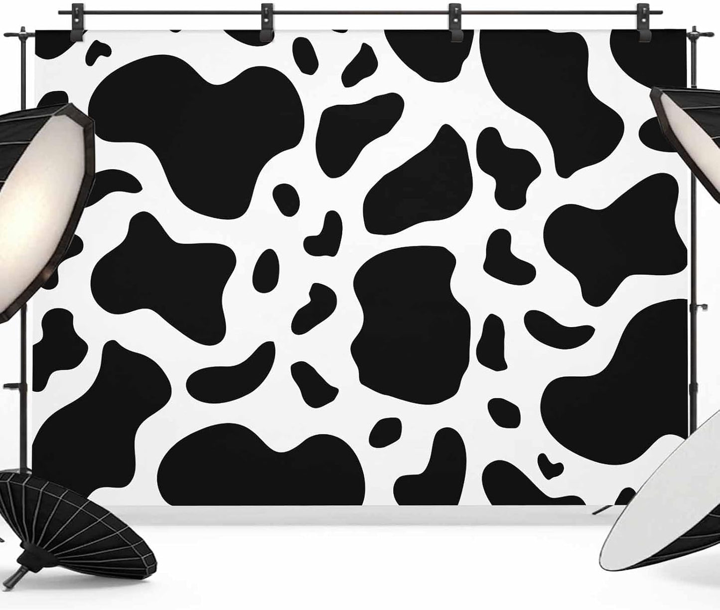 Vyrn Klynt Decor,12x8ft Abstract Dairy Cattle Cow Skin Texture Photography Backdrop for Portrait Photo,Photoshoot