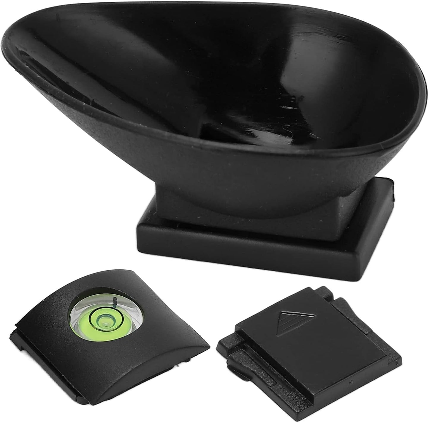 10g Camera Eyepiece Eyecup with Cold Shoe Cover, Plastic and Rubber, Lightweight - Protects Viewfinder, Clearer Sight