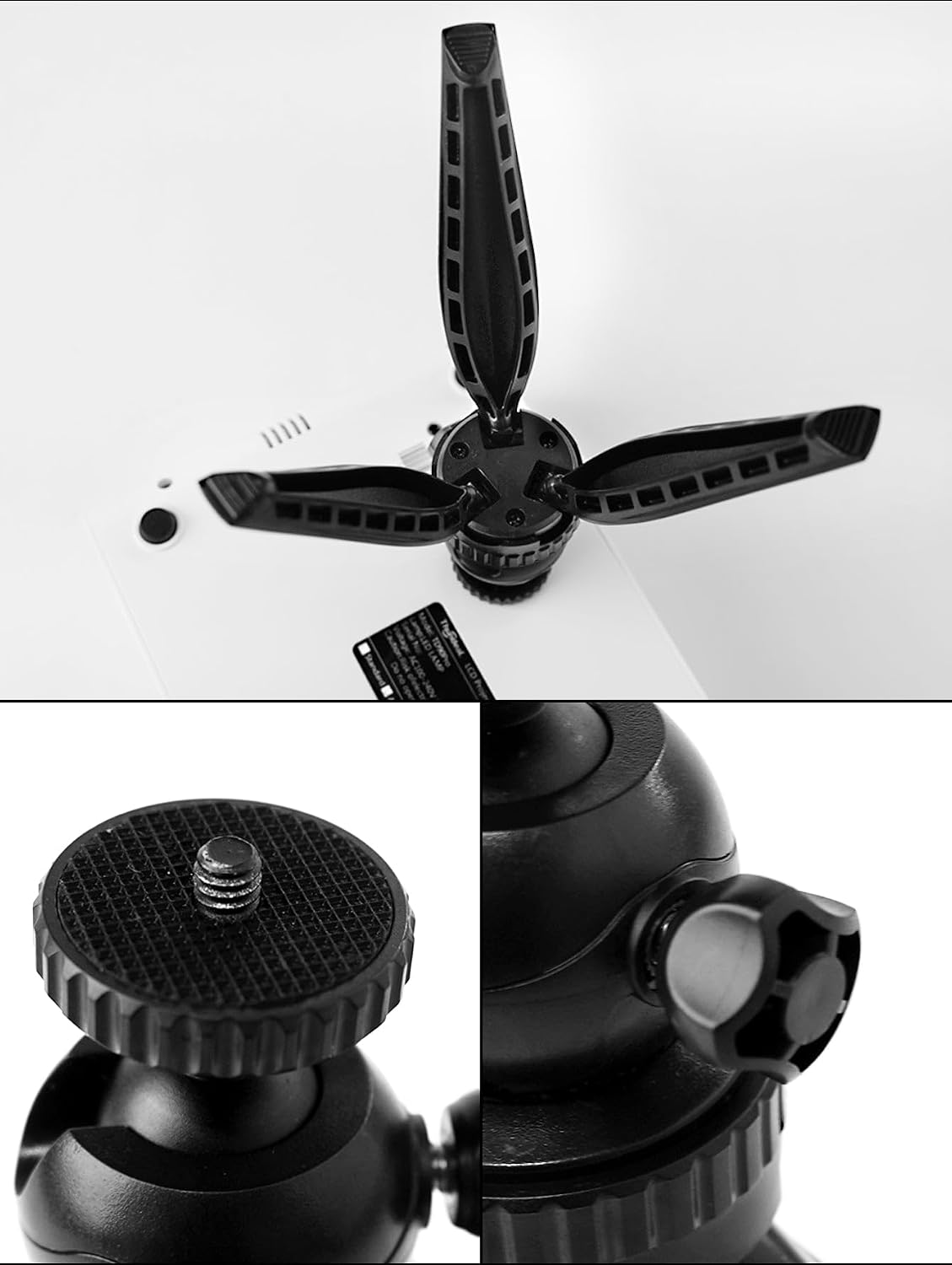 Reflex Camera 1/4" 360 Mount Ball Head Mini Tripod Stand Holder - Portable, Lightweight for DSLR, Webcam & Phones
