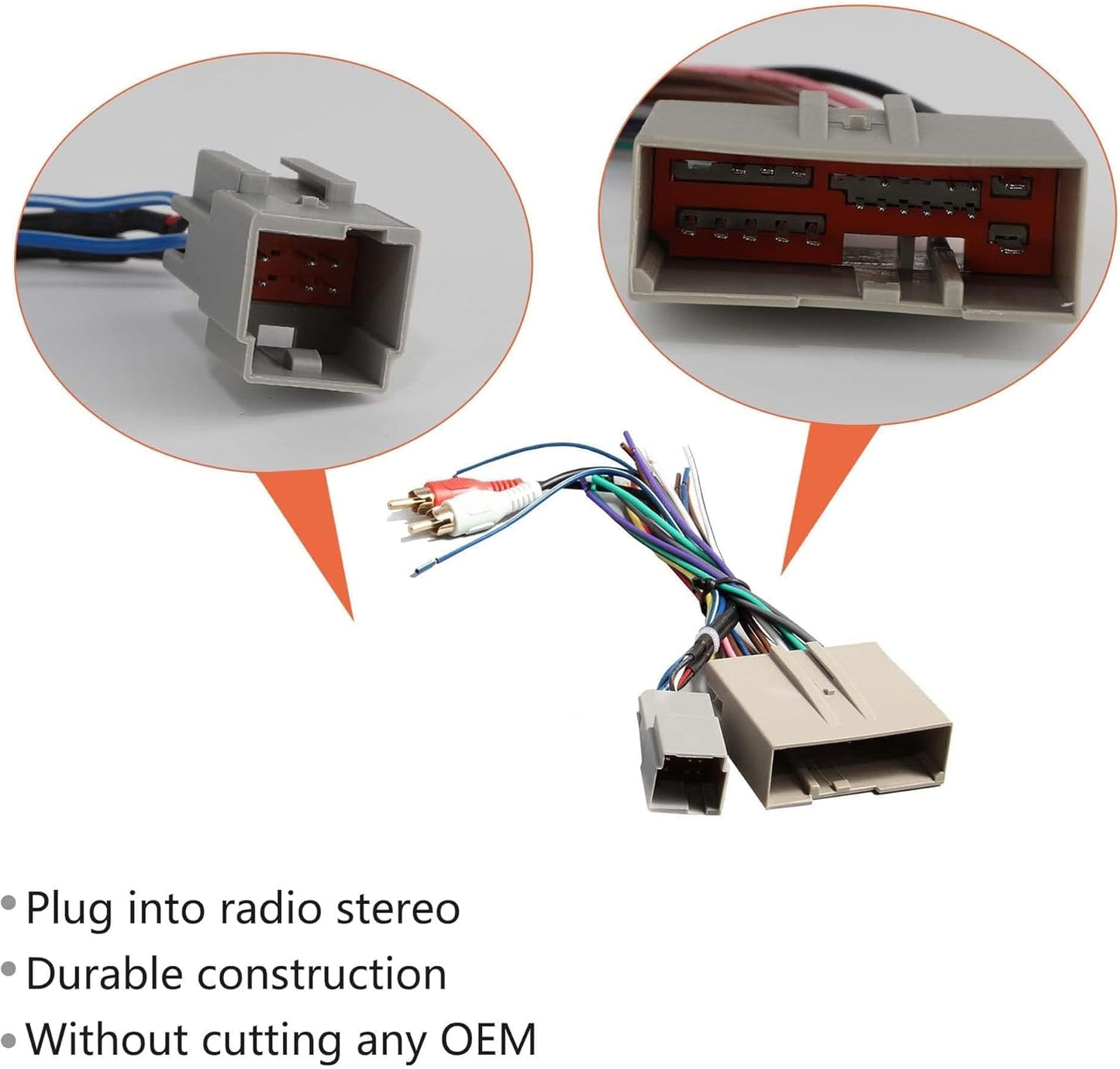 2006-2012, 2006-2010, 2006-2009 NuIth Car Radio Stereo Wire Harness Connector Antenna Adapter for Ford Lincoln Mercury