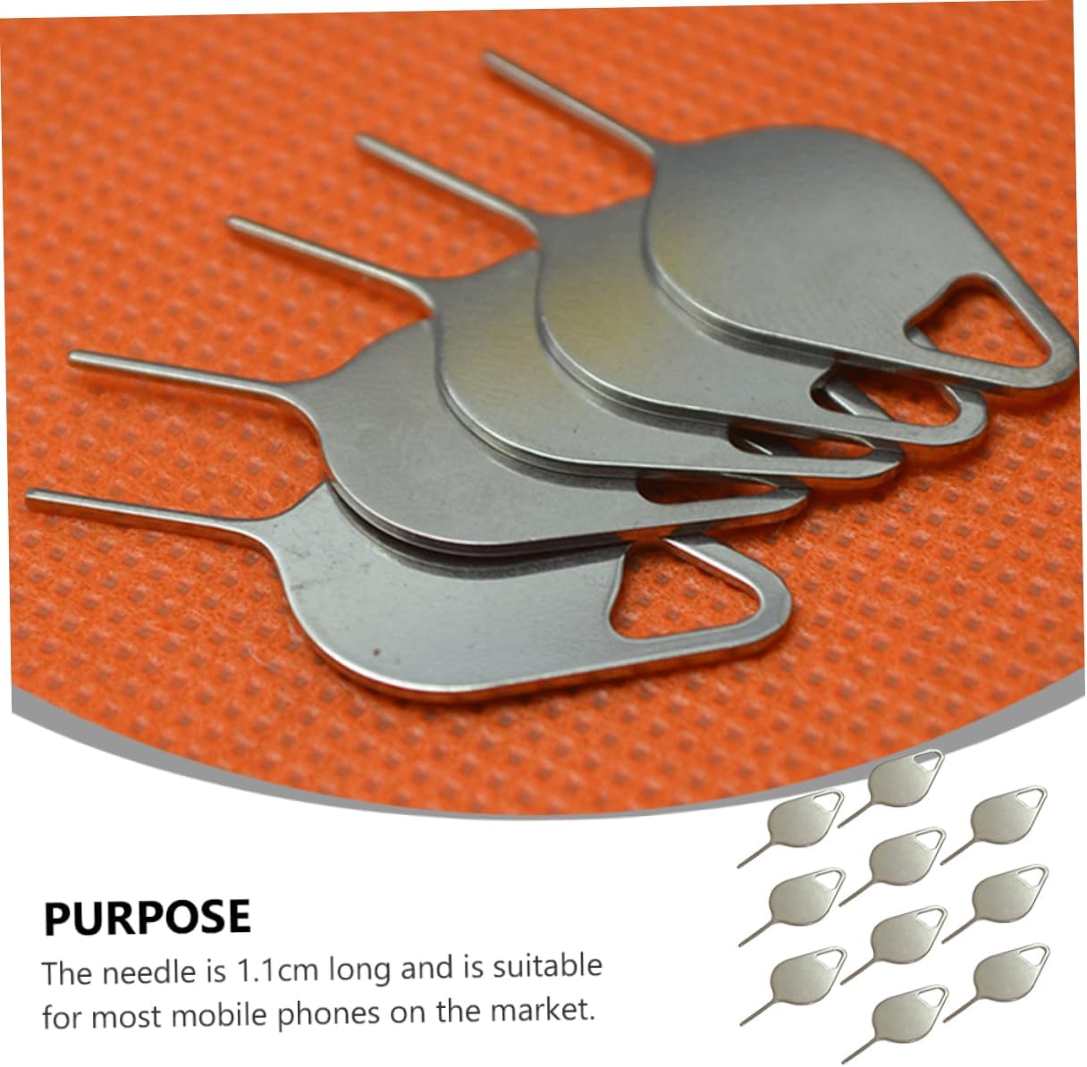 300pcs Veemoon Sim Cards Ejector Kit Eject Pin Tools for Tray Removal Sim Card Tool Made of Material