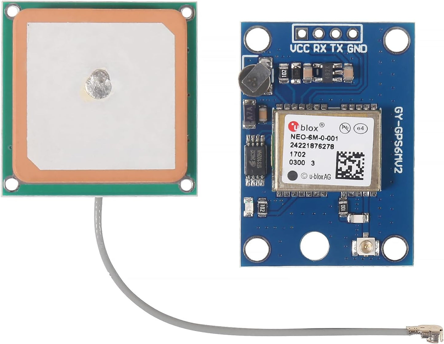 XIITIA 3pcs GY-NEO6MV2 NEO-6M NEO6MV2 APM2.5 2.5 GPS Module with Flight Control EEPROM MWC Large Antenna