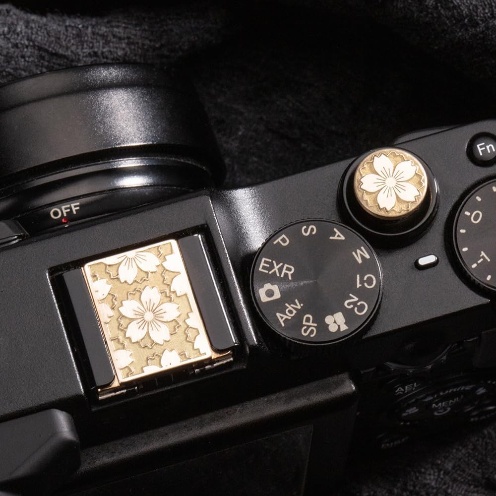 Set XE4/XT5/XPRO2/XA7/X100V/X100F/XA5/XE3 Camera Metal Hot Shoe Cover Shutter Buttons Protector for Fujifilm (Shutter