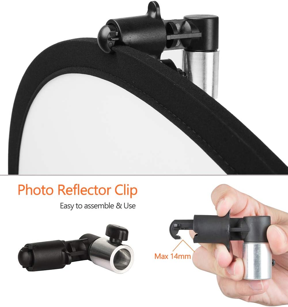 FIEWSZIHU 24x36 Inches/ 60x90 cm 5 1 Photo Light Reflector in Diffuser Photography Collapsible with Bag and Reflector