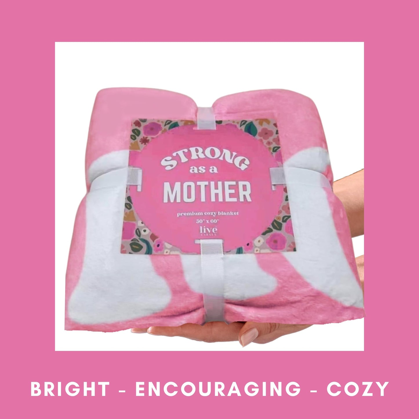Christian Gift Bible Verse Inspirational Blanket "The Lord is my STRENGTH" for Women: Get-Well, Surgery or Hospital Gift - Cozy, Lightweight, Breathable, Washing Machine & Dryer Friendly, No Shedding