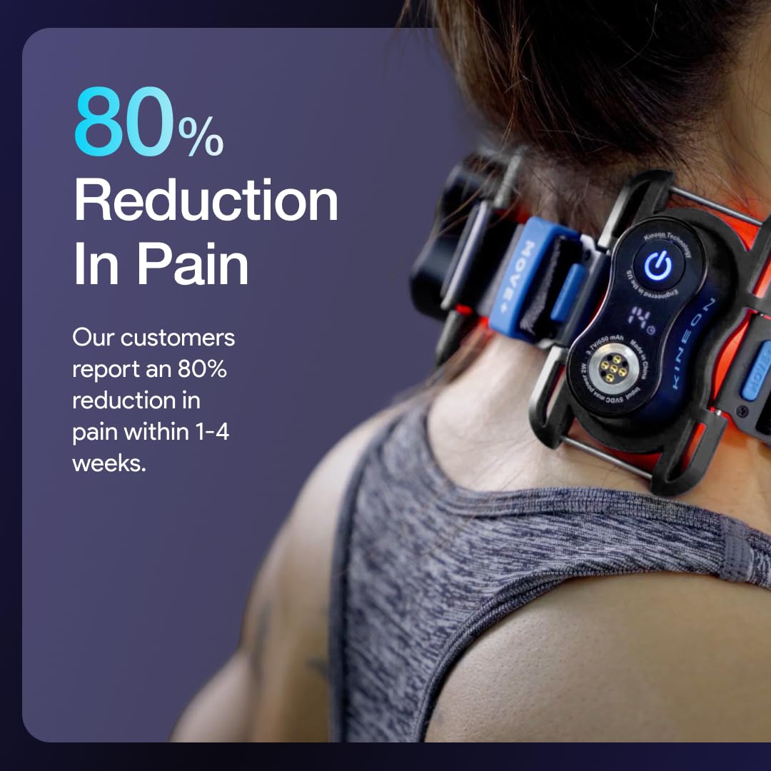 Kineon Move+ Red Light Therapy Wrap – LED Light Therapy for Targeted Muscle Recovery, Inflammation, Joint Health & Mobility - Portable & Hands-Free Infrared Light Therapy for Body