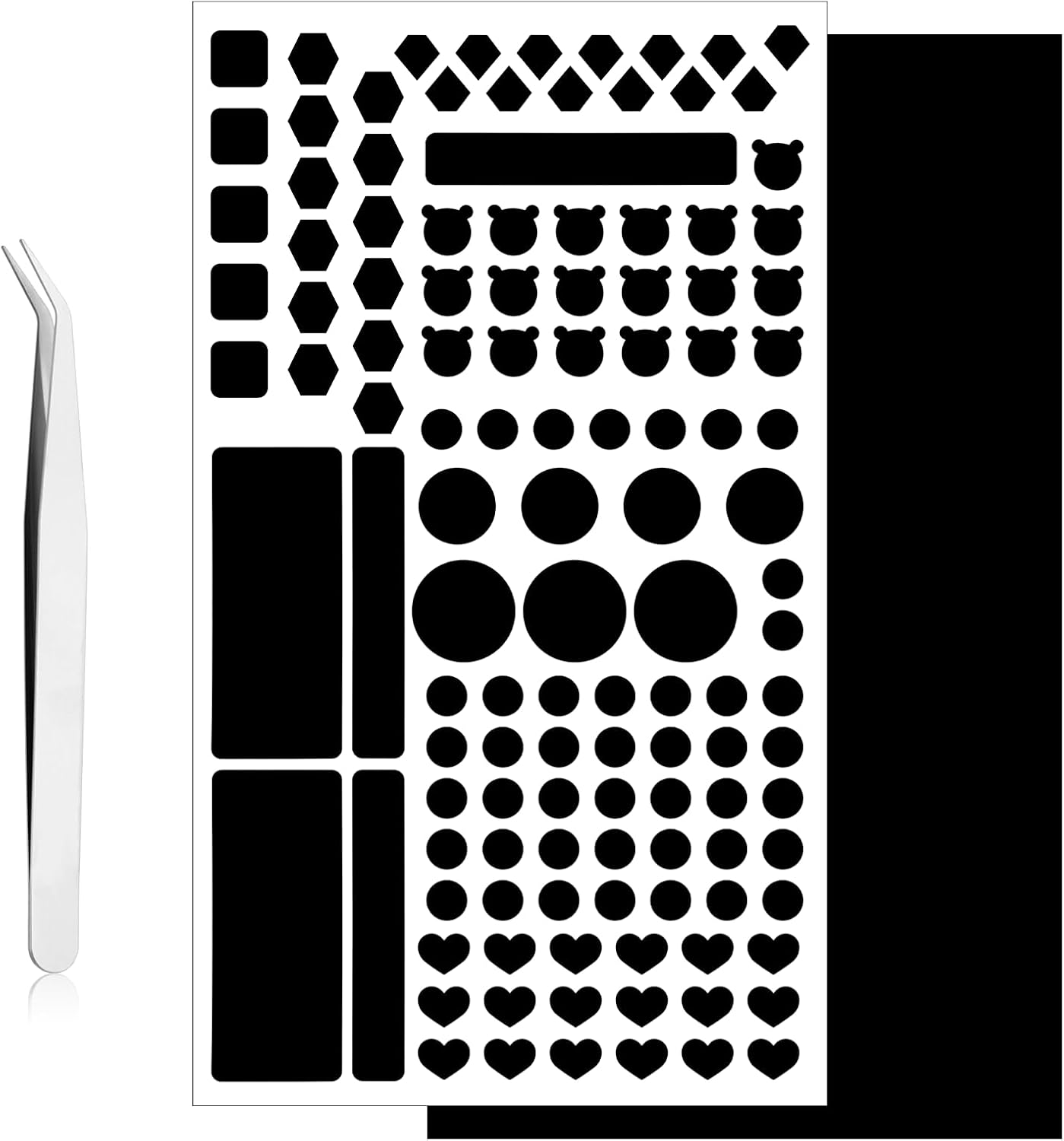 Fyntave Dimming 2 Dimming 100% (1 1 LED Light Blocking Stickers, Blackout Stickers for Electronic Light Sheets LED