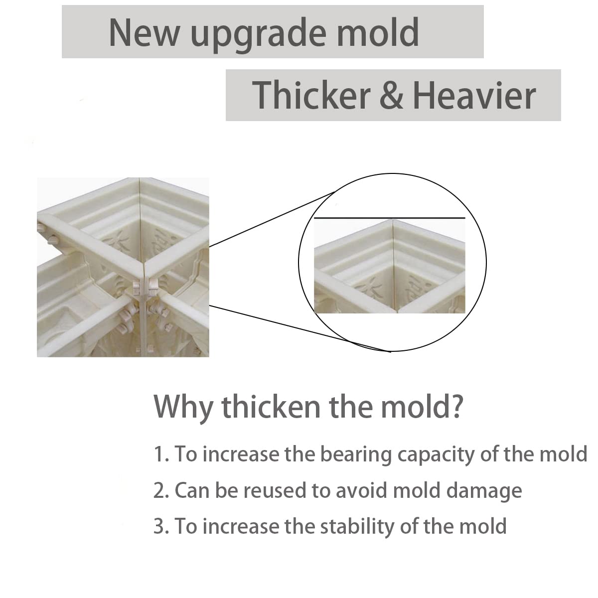 Pillar Concrete Molds,Kucy 27.6" Plastic Pillar Mould Garden DIY Casting Cement Plaster Concrete Mould(Pattern 16)