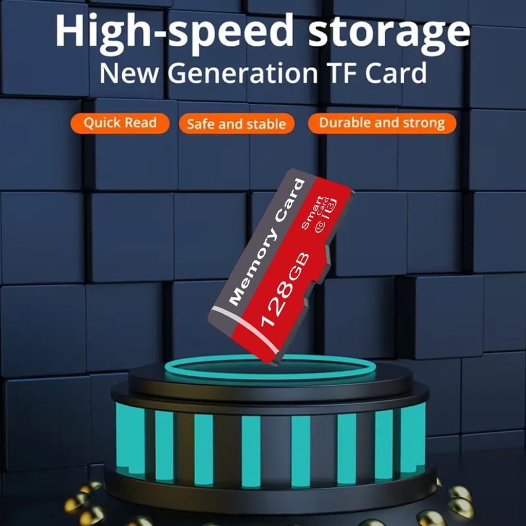 Yicunxin 2 Pack 128GB C10 A1 (128, Memory Card with Adapter, High Speed TF Card, UHS-I Memory TF Card for Tablet/Mobile
