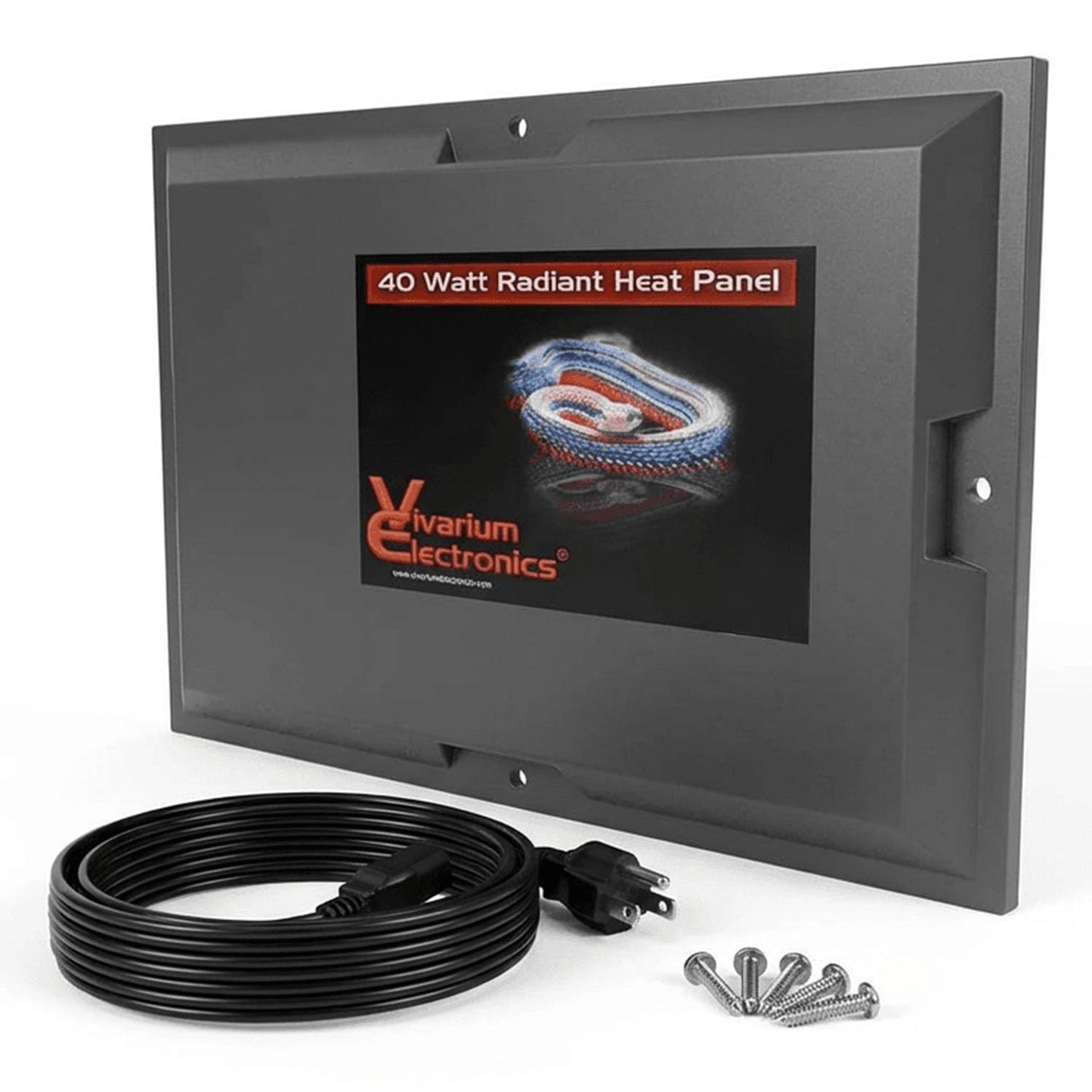 Vivarium Electronics Radiant Heat Panels Made in USA 40W–Premium Reptile Heater Mounts Easily with Included Screws Reptile Heat Panel, Snake Heater, Bearded Dragon, Gecko and Hermit Crab Accessories