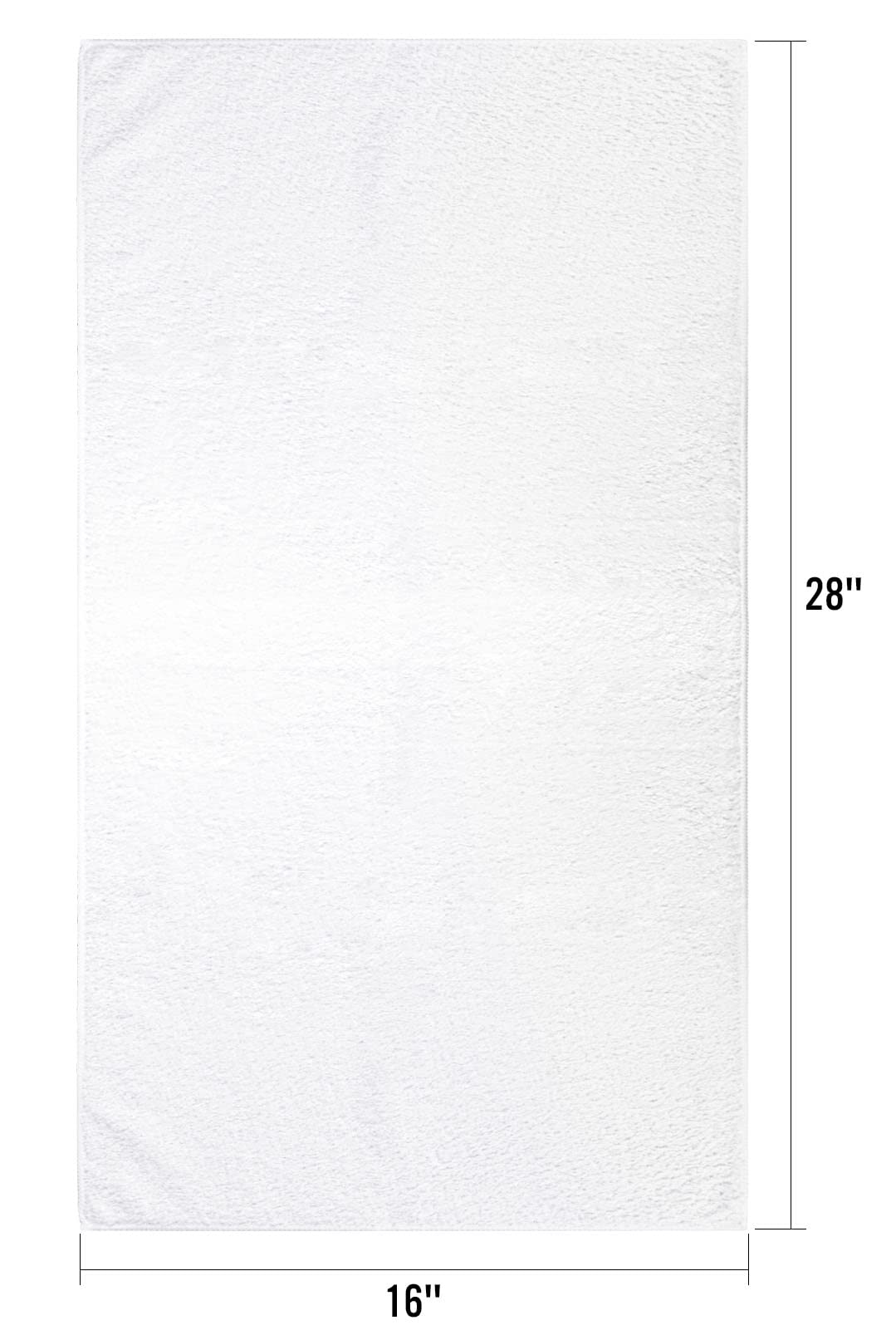 Orighty 6-Pack White Hand Towels - Quick Drying & Absorbent Microfiber Gym Towels 16x28 inches - Lightweight & Thin White Yoga Towel - Multi-Purpose Camping Towel for SPA, Hotel & Bathroom