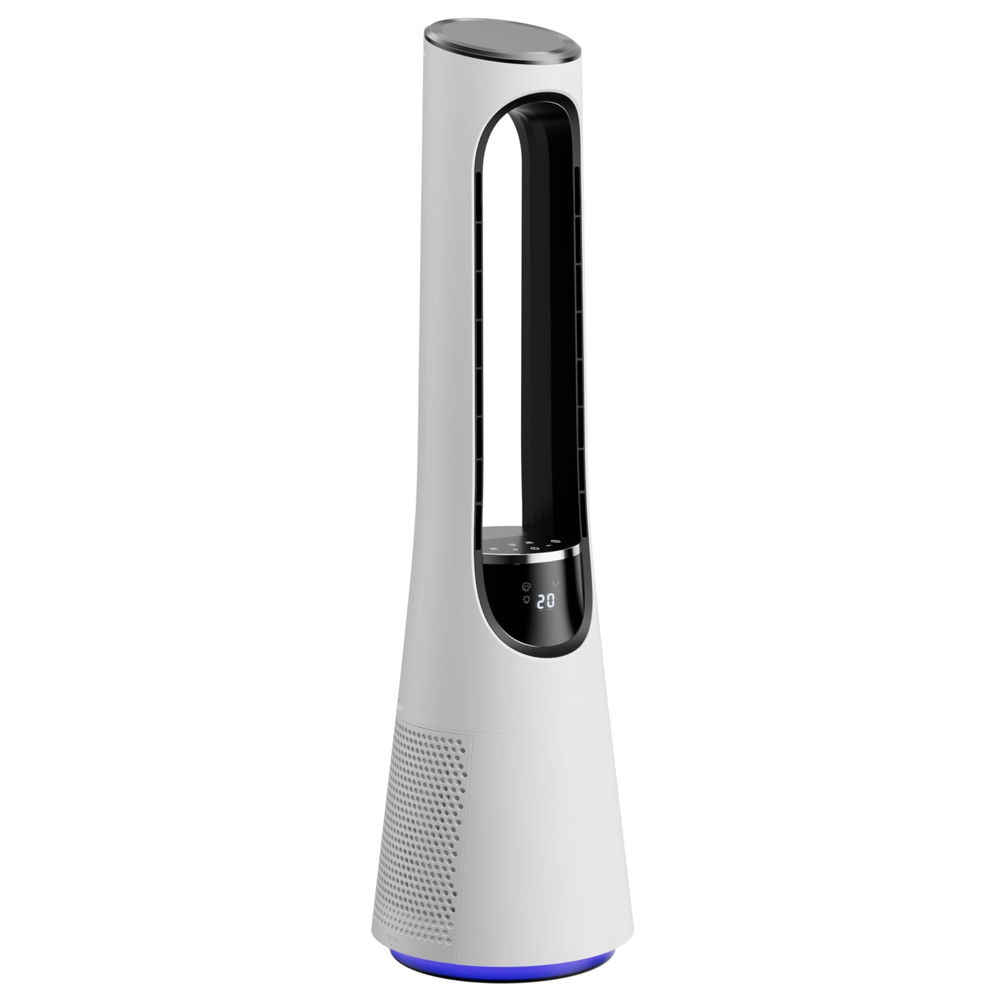 Uthfy 38" Bladeless Tower Fan, 120° Oscillation Quiet Standing Fans, 20 Speeds & 4 Modes, Ambient Light, Remote Control, 12H Timer, Ideal for Bedroom Office Home Whole Room Use